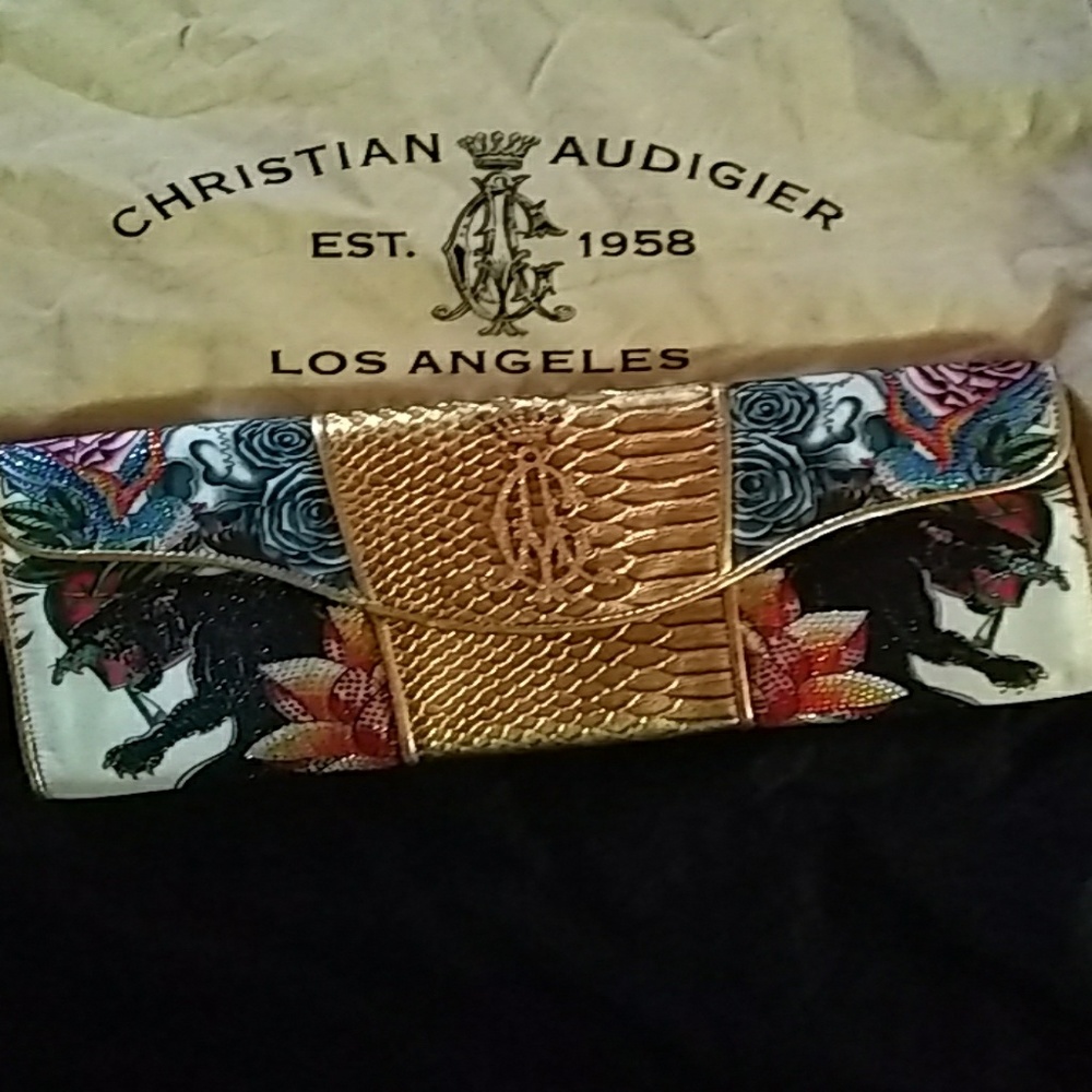 Christian Audigier Clutch Bag
